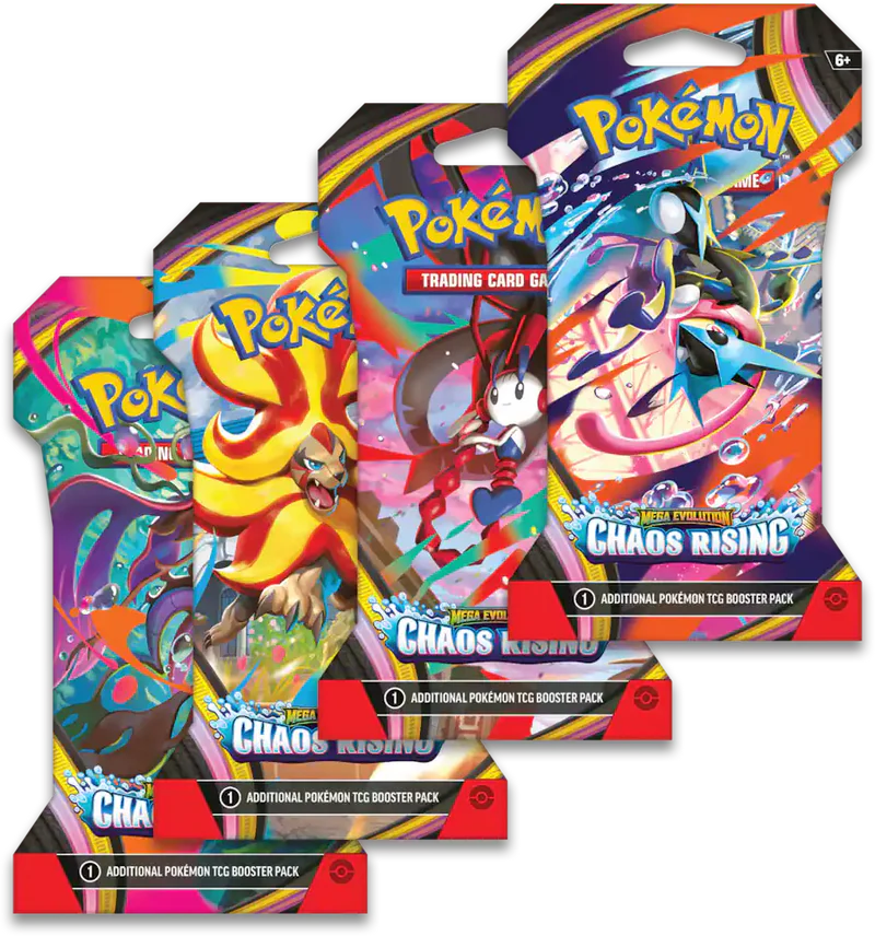 Pokémon   TCG:   Chaos   Rising Sleeved   Booster   Pack   |   Pre-Order