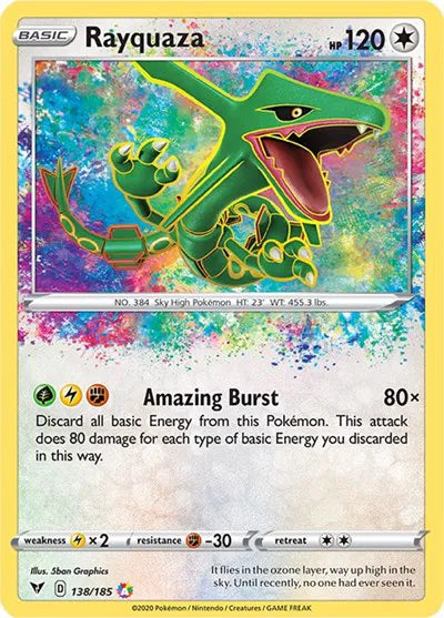 Rayquaza Vivid Voltage Amazing Rare 138/185