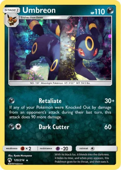 Umbreon Blister Exclusives Promo 120/214