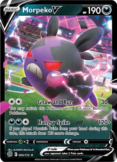 Morpeko V Brilliant Stars Ultra Rare 095/172