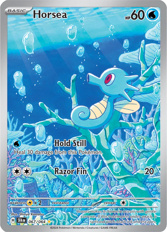 Horsea Shrouded Fable Illustration Rare 067/064