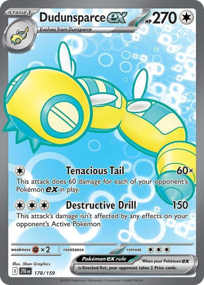 Dudunsparce ex Journey Together Ultra Rare 178/159