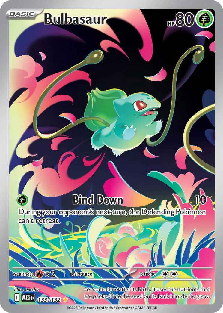 Bulbasaur Mega Evolution Illustration Rare 133/132