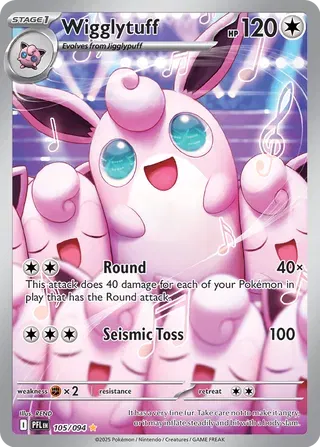 Wigglytuff Phantasmal Flames Illustration Rare 105/09
