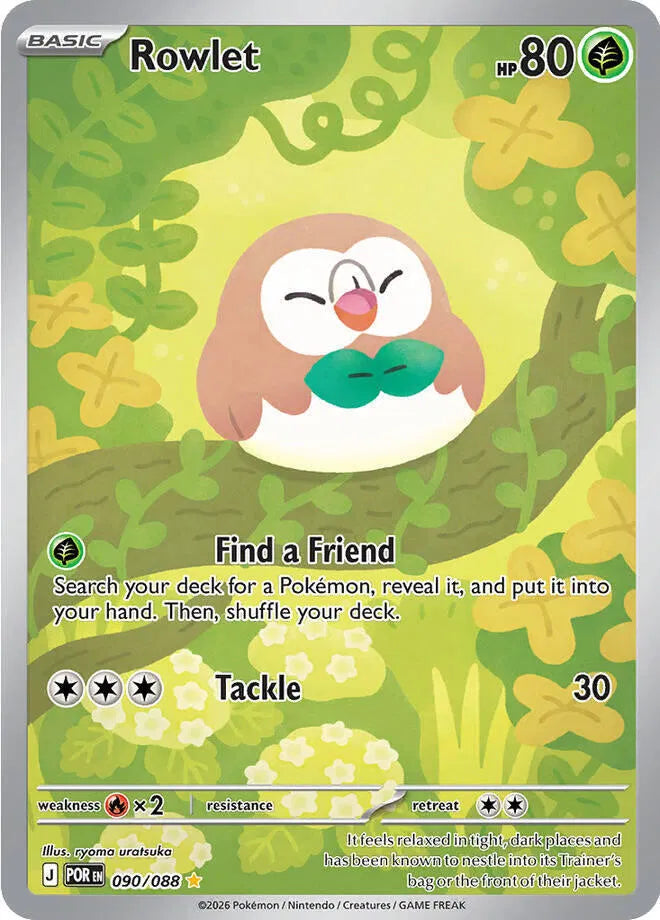 Rowlet Perfect Order Illustration Rare 090/088