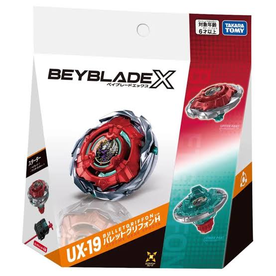 Takara Tomy Beyblade X UX-19 Starter Bullet Griffon H (Extreme Gear Sports)